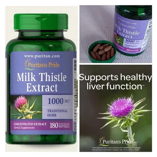Thuốc bổ gan Milk Thistle Extract Puritan’s Pride 1000 mg 180 viên của Mỹ