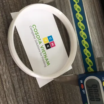 Vòng sứ gạt mực máy in Pad 90mm (2 mặt)