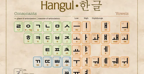 Vài nét về lịch sử hình thành bảng chữ cái tiếng Hàn - Hangeul