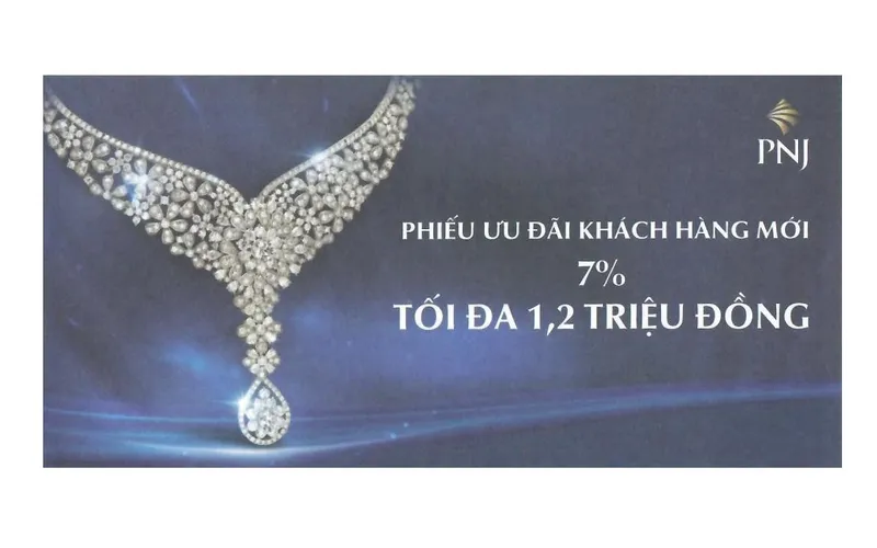 Phiếu ưu đãi khách hàng mới PNJ