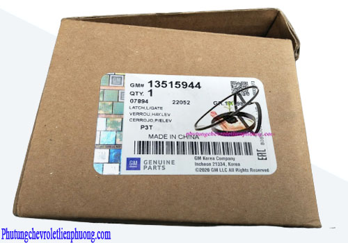 Ổ khóa ngậm capo xe Chevrolet Traiblazer Mã số và tem mác chính hãng ổ khóa ngậm capo xe Traiblazer