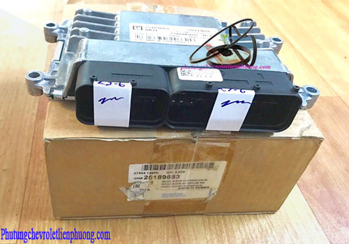 Hộp điều khiển động cơ ECM xe Chevrolet Cruze Vỏ hộp và tem mác chính hãng của hộp điều khiển động cơ ECM xe Cruze