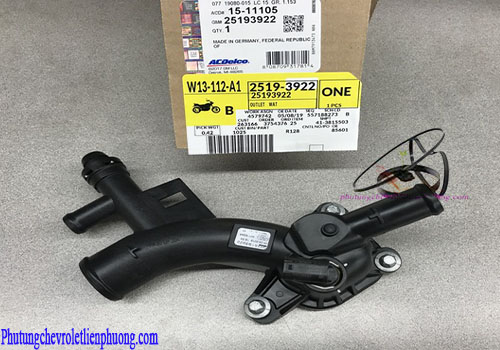 Ống chia nước làm mát xe Chevrolet Trax Tem mác và vỏ hộp chính hãng ống chia nước làm mát xe Chevrolet Trax