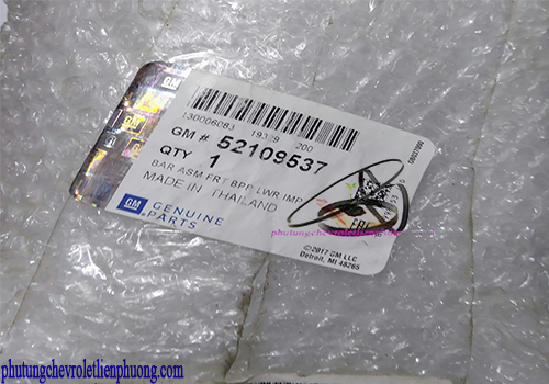 Xương giằng đầu xe Colorado chính hãng Chi tiết tem mác chính hãng xương giằng đầu xe Colorado chính hãng