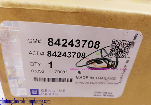 Lồng quạt tròn xe Colorado chính hãng Chi tiết vỏ hộp và tem mác lồng quạt tròn xe Colorado chính hãng