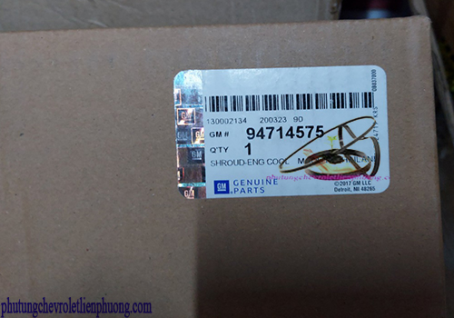 Lồng quạt gió động cơ xe Colorado Chi tiết vỏ hộp chính hãng GM lồng quạt gió động cơ xe Colorado