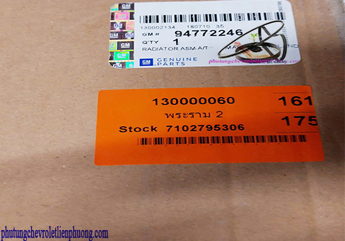 Két nước xe Coloeado chính hãng Vỏ hộp và tem mác chính hãng GM két nước xe Colorado