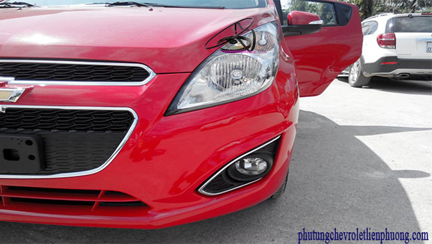 Viền mạ ốp đèn gầm trái xe Chevrolet Spark Viền mạ ốp đèn gầm trái xe Chevrolet Spark