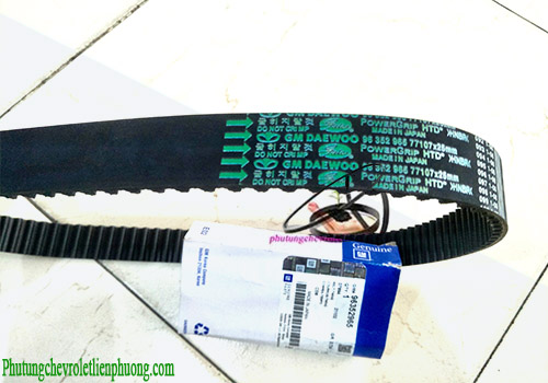 Dây curoa cam xe Chevrolet Spark M200 chính hãng Thông số kỹ thuật trên thân dây curoa cam xe Spark m200 chính hãng