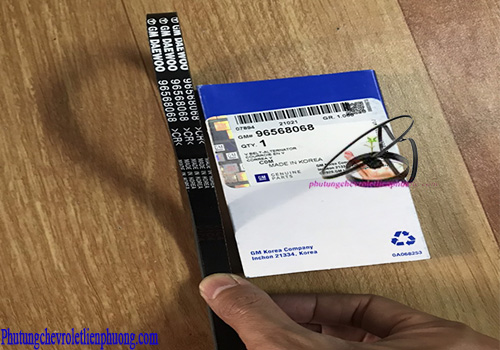 Dây curoa máy phát xe Matiz3,Spark M200 Chi tiết mã số chính hãng Gm và thông số kỹ thuật của dây Curoa máy phát xe Matiz3