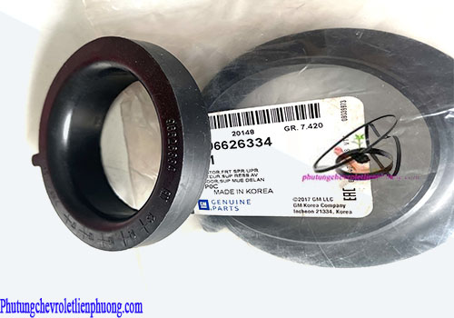 Cao su đệm lò xo giảm xóc trước trên Captiva Tem mác và mã số chính hãng cao su đệm lò xo giảm xóc trước trên xe Captiva