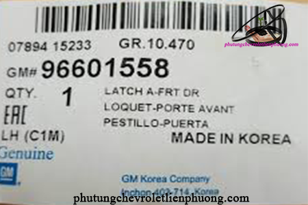 cơ cấu khóa cửa trước trái xe spark m200 cơ cấu khóa cửa trước trái xe spark m200