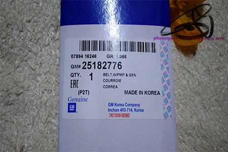 dây curoa máy phát spark m300 dây curoa máy phát spark m300