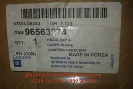 đèn pha phải xe matiz chính hãng đèn pha phải xe matiz chính hãng