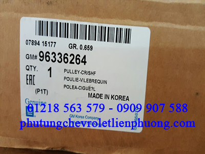 Pu ly cân bằng trục cơ xe gentra chính hãng Pu ly cân bằng trục cơ xe gentra chính hãng