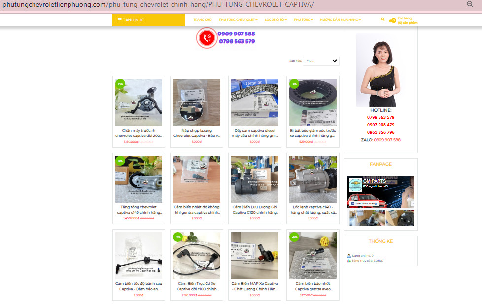 Liên Phương đa dạng về phụ tùng cho captiva Liên Phương đa dạng về phụ tùng cho captiva