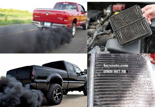 Khói xả đen là một dấu hiệu rõ ràng cho thấy động cơ đang hoạt động kém hiệu quả Khói xả đen là một dấu hiệu rõ ràng cho thấy động cơ đang hoạt động kém hiệu quả