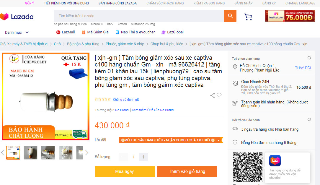 sản phẩm chất lượng cho chevrolet trên sàn lazada sản phẩm chất lượng cho chevrolet trên sàn lazada