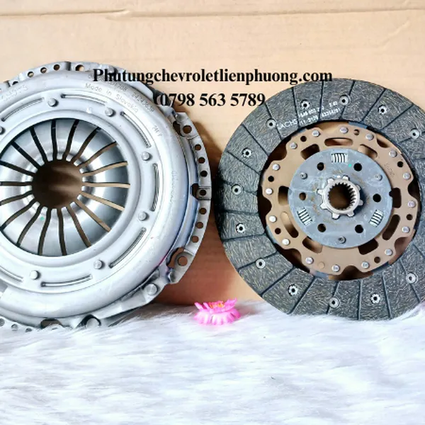 Bộ bàn ép lá côn kép Chevrolet Captiva 2013 máy xăng chính hãng mã 24268466