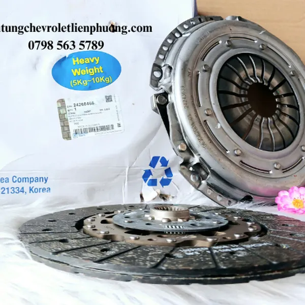 Bộ bàn ép lá côn kép Chevrolet Captiva 2013 máy xăng chính hãng mã 24268466