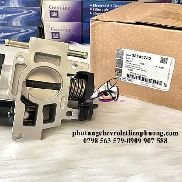 Cụm bướm ga daewoo matiz 3 spark m200 chính hãng gm mã 25185782
