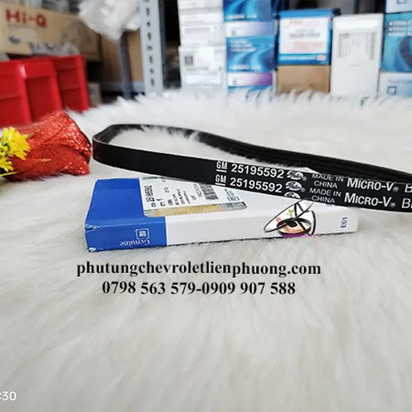 Dây curoa điều hòa spark đời 2018 chính hãng mã 25195592 thông số 4pk788