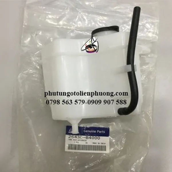 Bình nước phụ xe hyundai grand i10 xịn, mã 25430-B4000 , 25430b4000