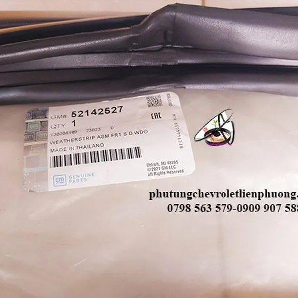 Gioăng trượt kính cánh cửa chevrolet colorado traiblazer chính hãng mã 52142527