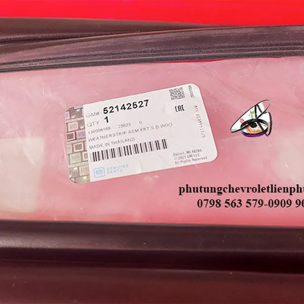 Gioăng trượt kính cánh cửa chevrolet colorado traiblazer chính hãng mã 52142527