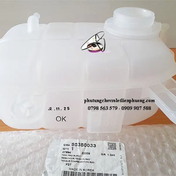Bình nước phụ xe Chevrolet trax chính hãng mã 95380033