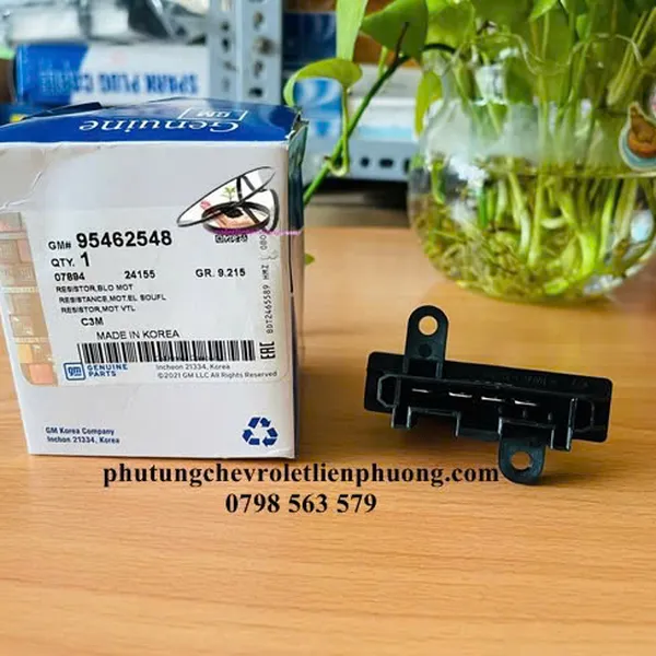 Biến trở quạt dàn lạnh Chevrolet spark m300, matiz 4 chính hãng mã 95462548