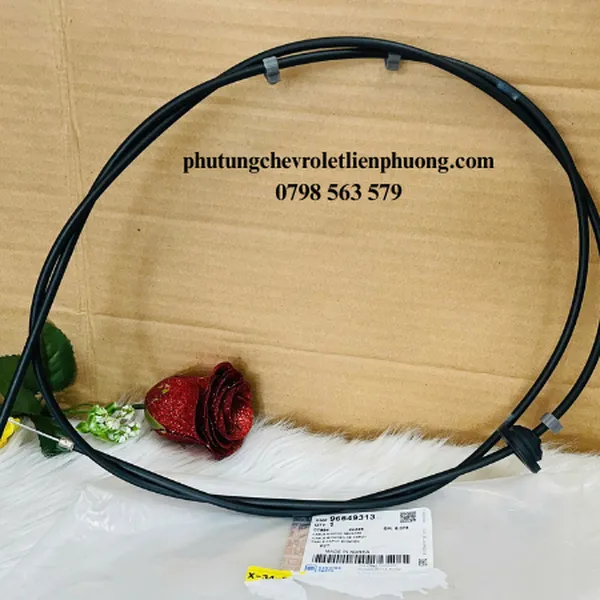 Cáp mở nắp capo Chevrolet Aveo chính hãng mã 96649313
