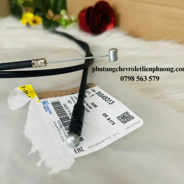 Cáp mở nắp capo Chevrolet Aveo chính hãng mã 96649313