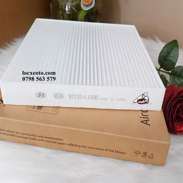 Lọc gió điều hòa Santafe (21-22), Carnival(21-22), Kia Sorento (21-22) hàng chuẩn đẹp mã  97133-L1000