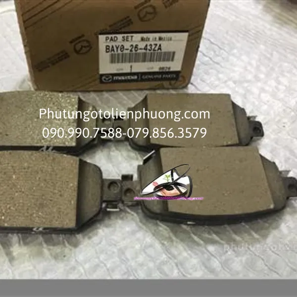 Má phanh sau mazda 3 chính hãng