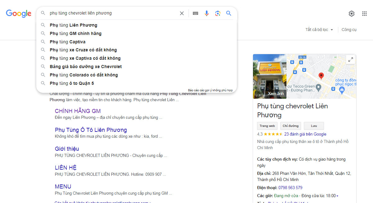 tìm kiếm dễ dàng phụ tùng chevrolet với Liên Phương tìm kiếm dễ dàng phụ tùng chevrolet với Liên Phương