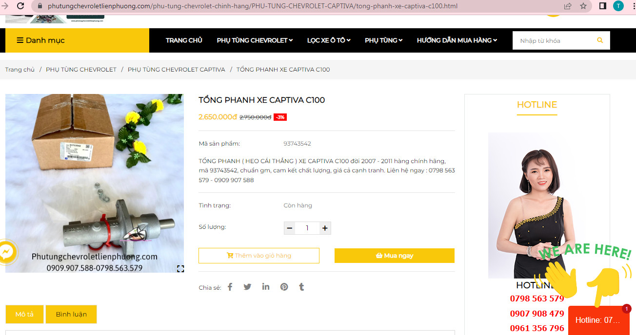 tham khảo về giá cụ thể một vài phụ tùng captiva mới được phân phối ở Liên Phương tham khảo về giá cụ thể một vài phụ tùng captiva mới được phân phối ở Liên Phương