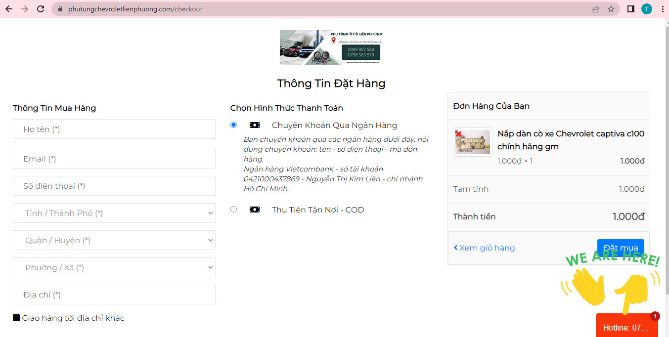 hãy cung cấp thông tin chính xác để đặt phụ tùng captiva thành công nhé hãy cung cấp thông tin chính xác để đặt phụ tùng captiva thành công nhé