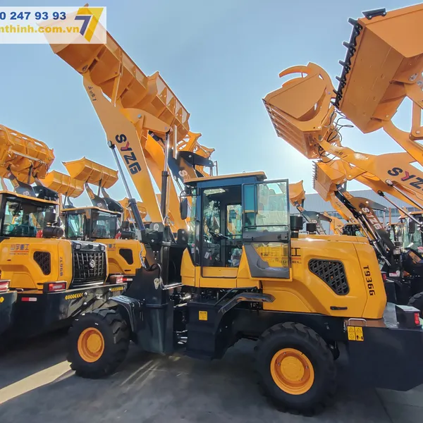 Máy Xúc Lật Đổ Cao 4.5 Mét Công Suất 58KW