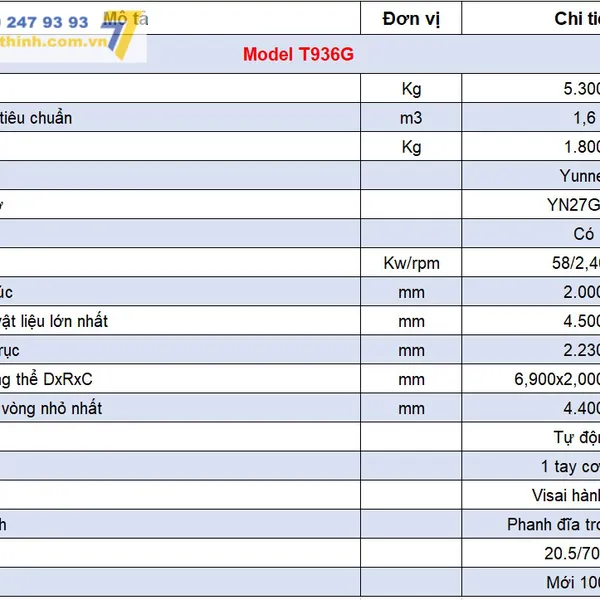 Máy Xúc Lật Đổ Cao 4.5 Mét Công Suất 58KW