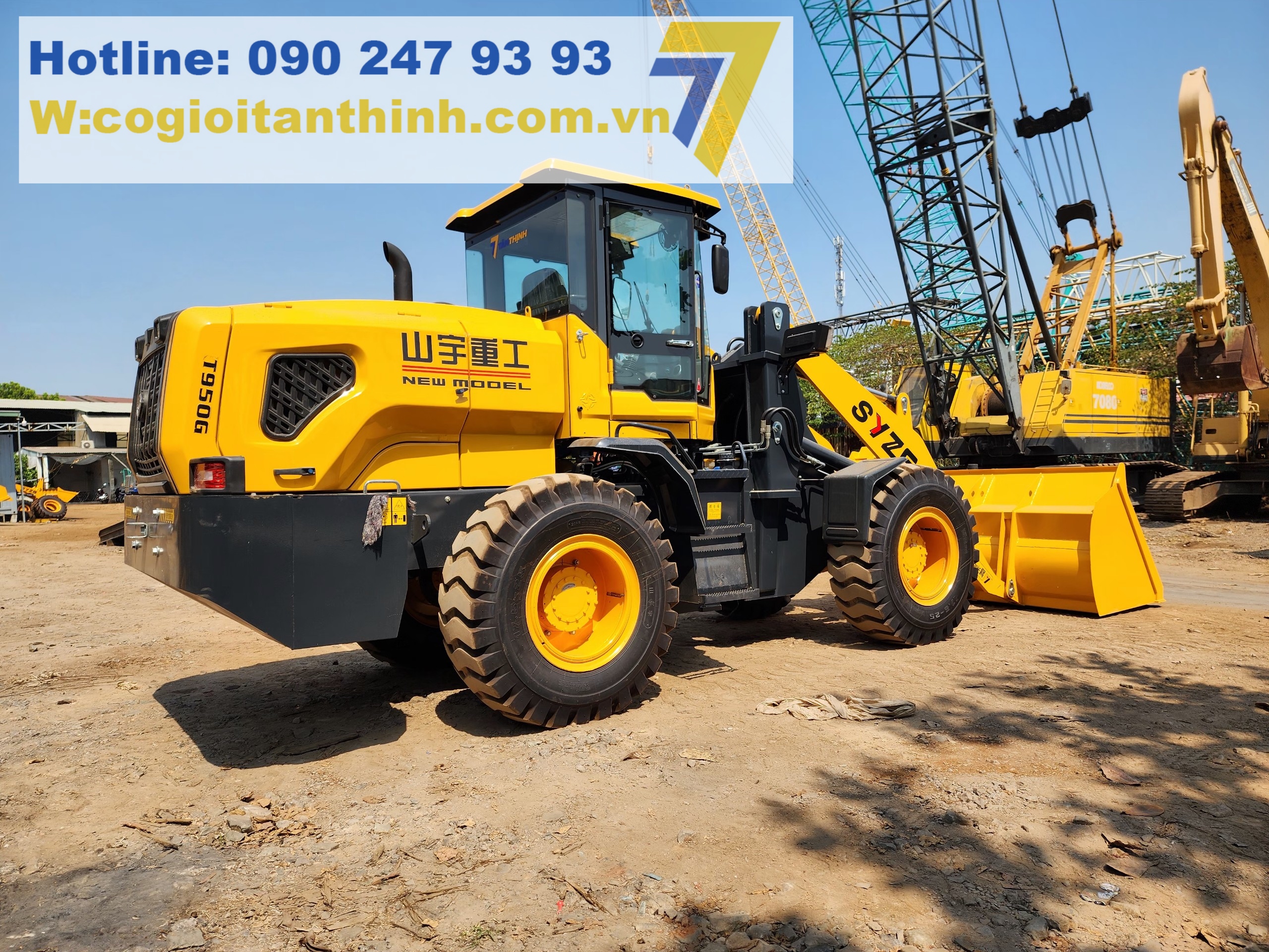 Xúc lật cần dài T950G công suất 92kw