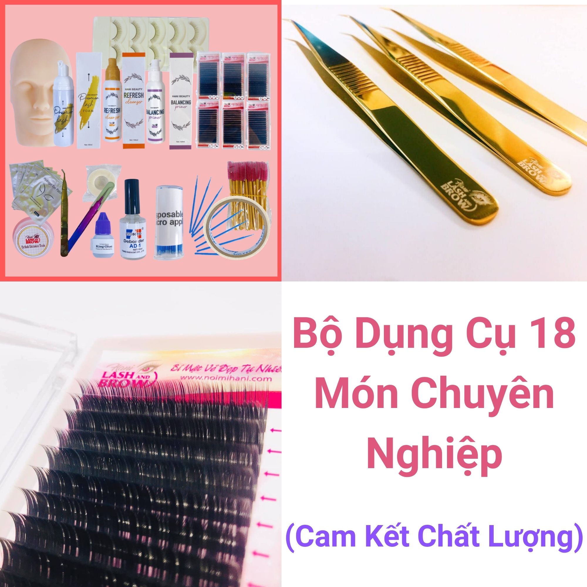 Bộ Dụng Cụ Nối Mi Classic + Khoá Học Nối Mi Classic Online (Ms. Hani Trực  Tiếp Dạy)