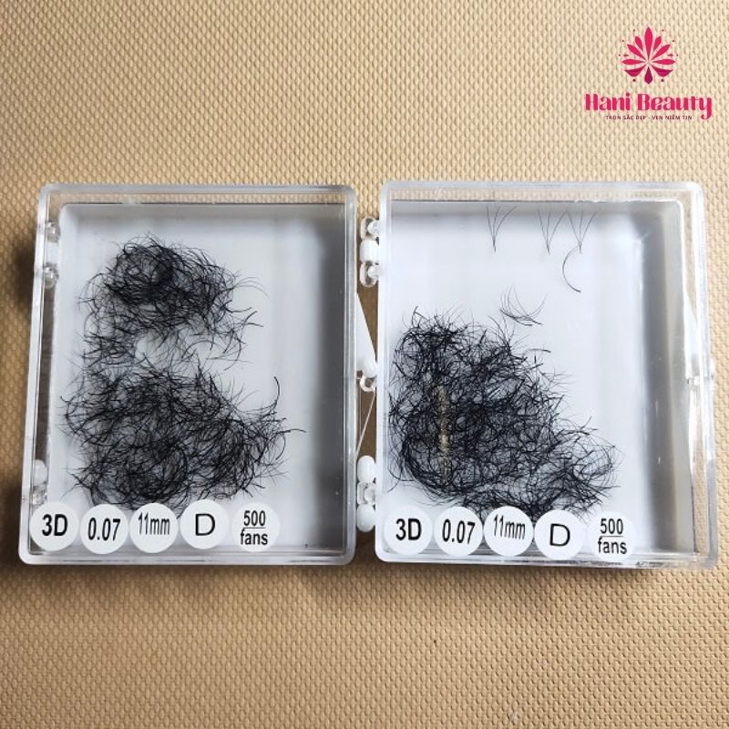 Mỗi hộp fan mi được tạo với 500 fan sử dụng tiết kiệm