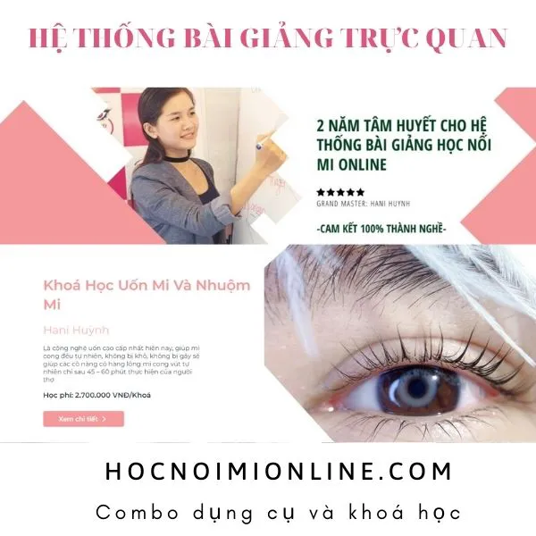 KHOÁ HỌC UỐN, NHUỘM MI ONLINE + BỘ DỤNG CỤ UỐN, NHUỘM MI