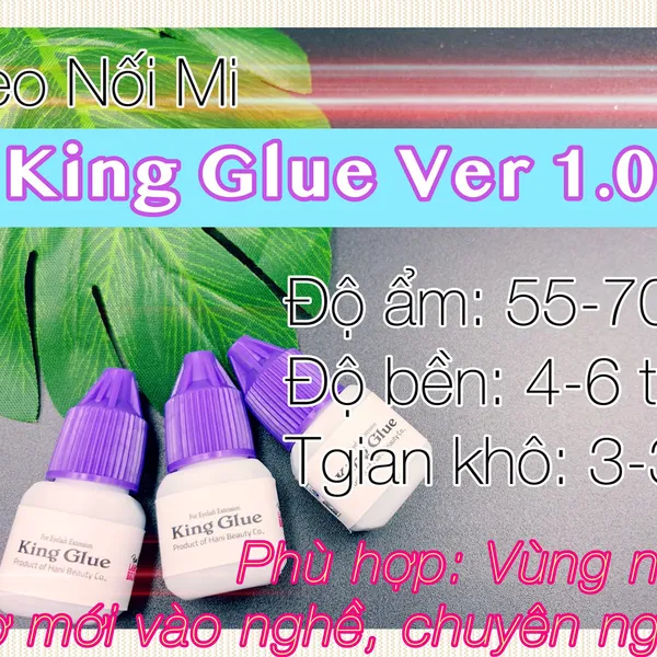 KEO NỐI MI KHÔ CHẬM KING GIUE VER 1 (3 GIÂY)