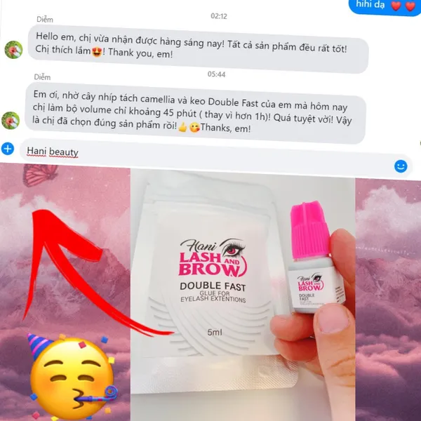 KEO NỐI MI SIÊU BỀN DOUBLE FAST (0,5 - 1 GIÂY) - KHÔNG CAY - KHÔNG KÍCH ỨNG