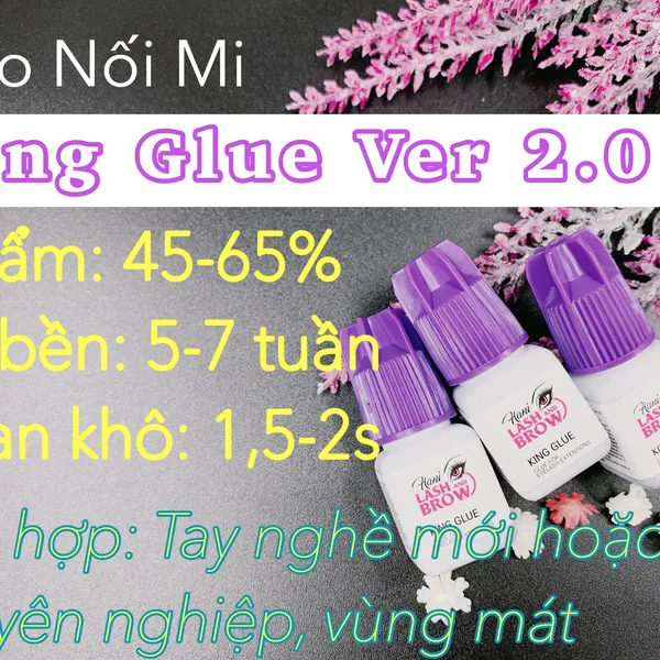 KEO NỐI MI KHÔ VỪA KING GLUE V2 (1,7 GIÂY) - KHÔNG GÂY KÍCH ỨNG
