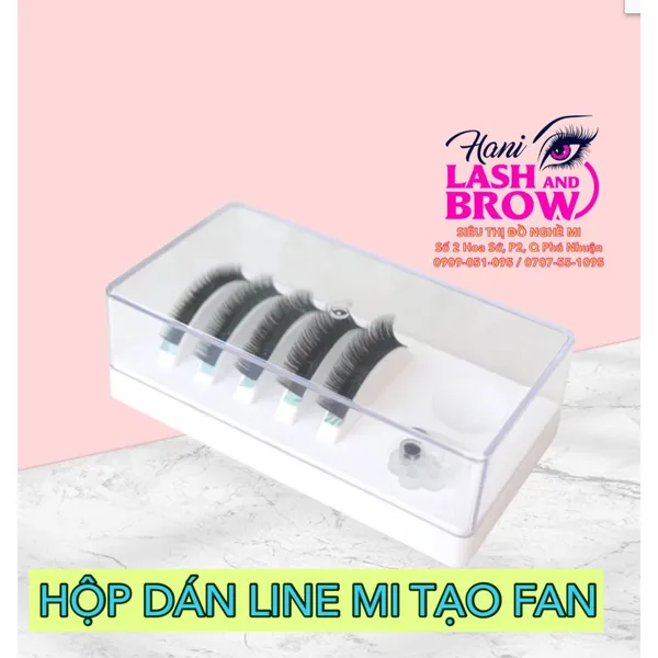HỘP ĐA NĂNG DÁN LINE MI TẠO FAN, CÓ LỖ ĐỰNG NÚT ĐỂ KEO
