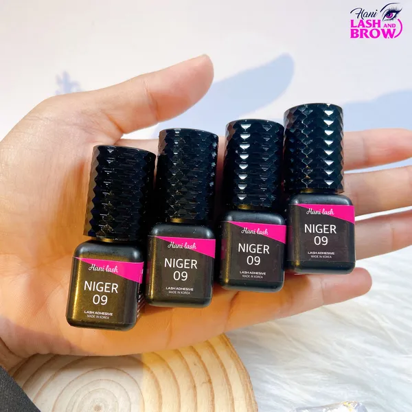 Keo nối mi Niger 09 khô siêu nhanh không cay và dị ứng mắt