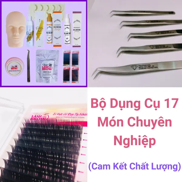 BỘ DỤNG CỤ NỐI MI VOLUME (FAN NHÍP) + KHOÁ HỌC NỐI MI VOLUME (FAN NHÍP) ONLINE